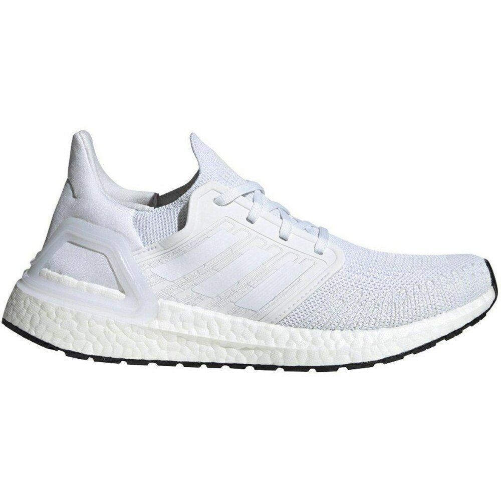 Adidas UltraBoost 20 Cloud White EG0713 Parley Prime Blue womens 11, mens 10